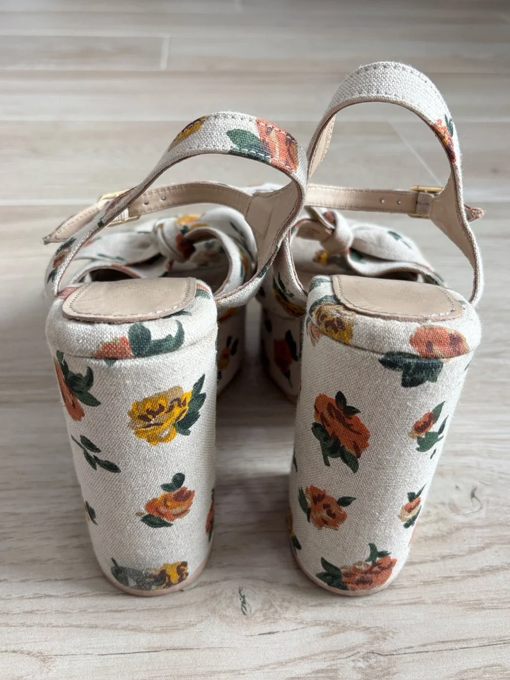 Seychelles New Americana Platform Wedge Heels Sandals Floral Women’s Size 6.5